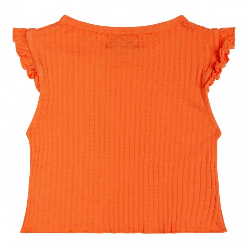 Orange Ruffled T-Shirt 2