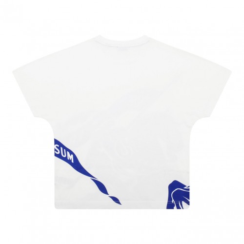 White Logo Print T-Shirt 2