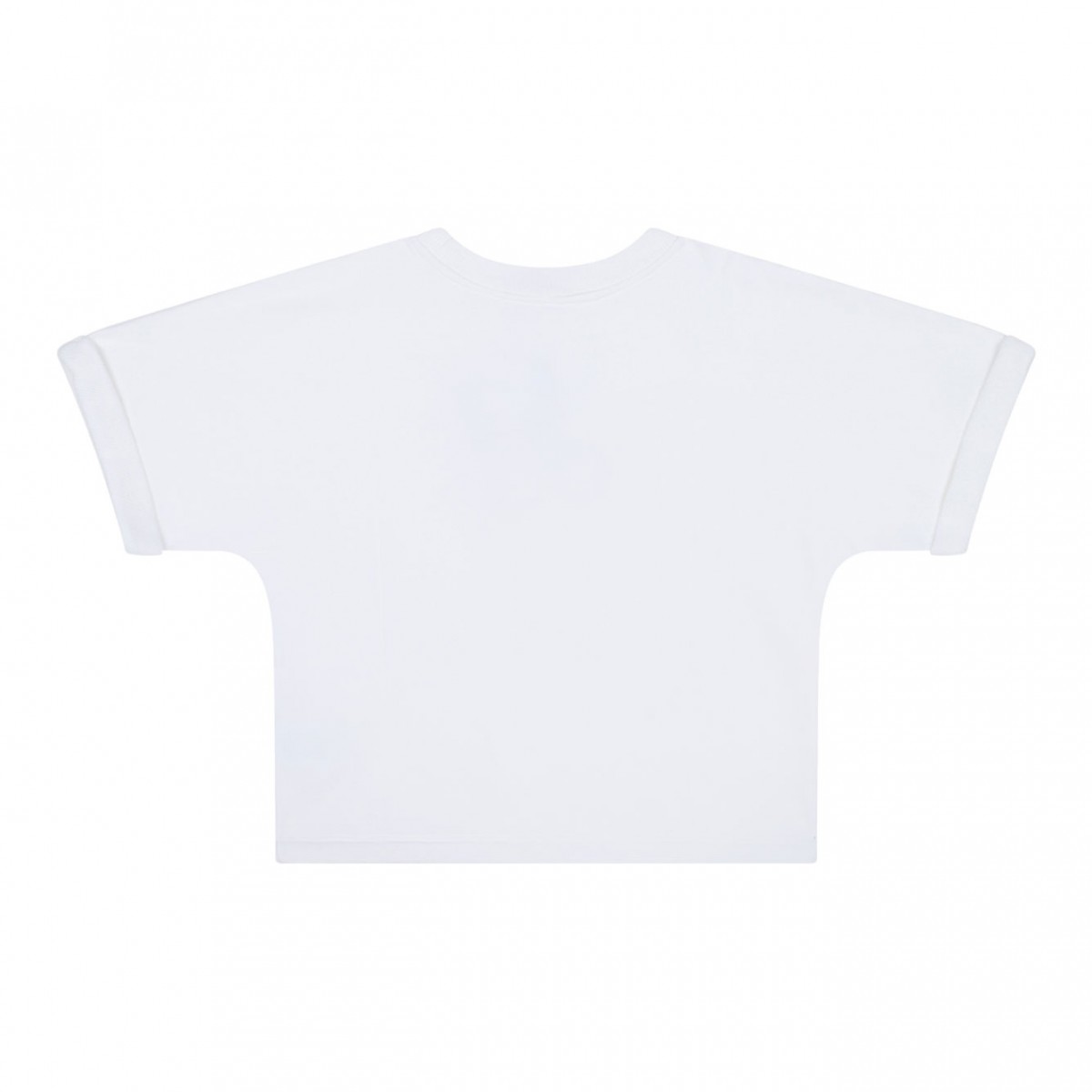 White Logo Embroidered T-Shirt