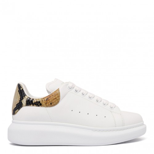 White and Multicolour Oversized Sneakers