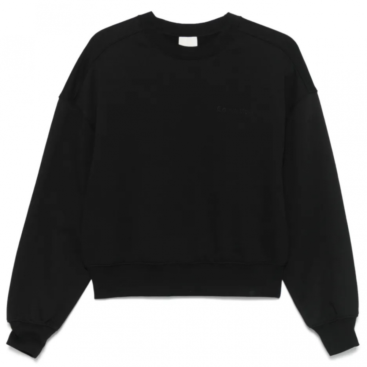 Black Cotton Sweatshirt
