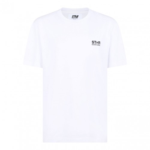White Logo Print T-Shirt