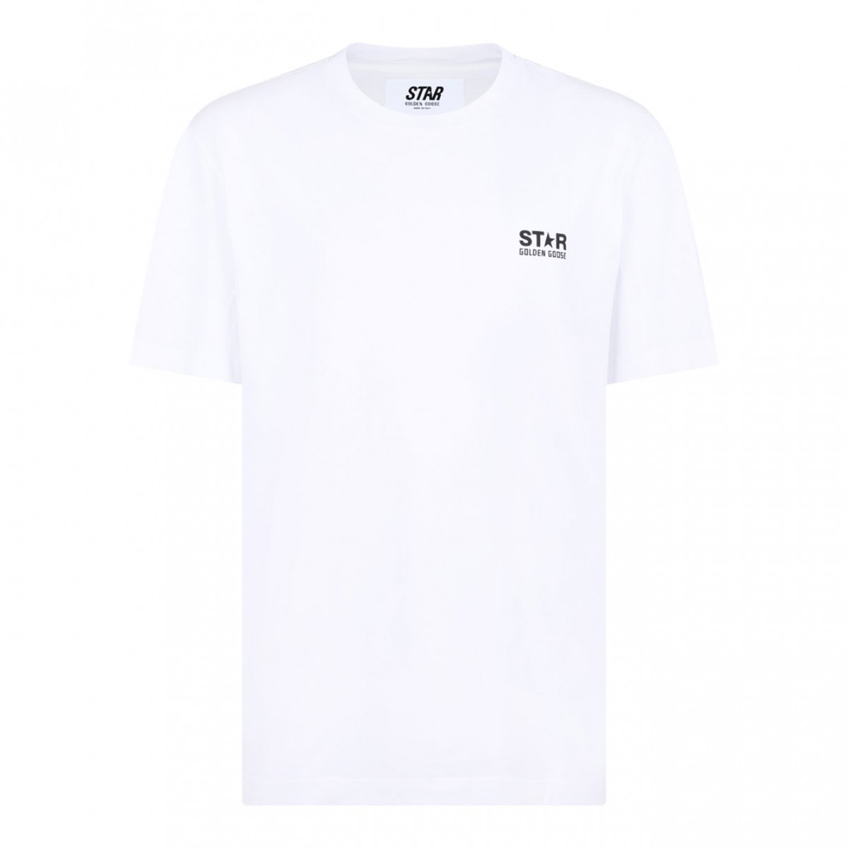 White Logo Print T-Shirt