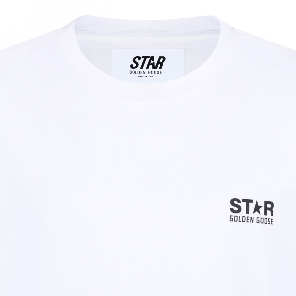 White Logo Print T-Shirt