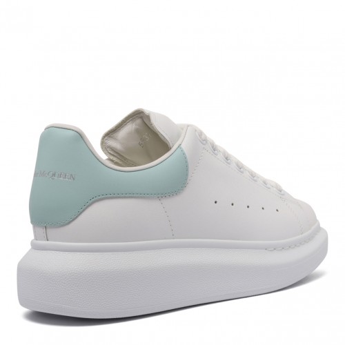 White and Mint Oversized Sneaker