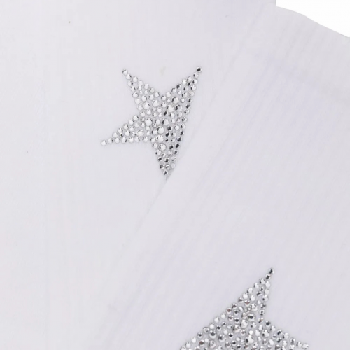 White Embellished-Star Socks