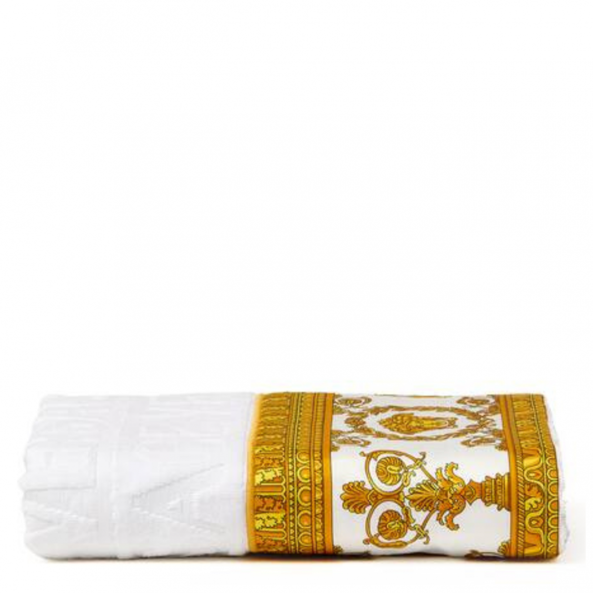 White I Love Baroque Face Towel