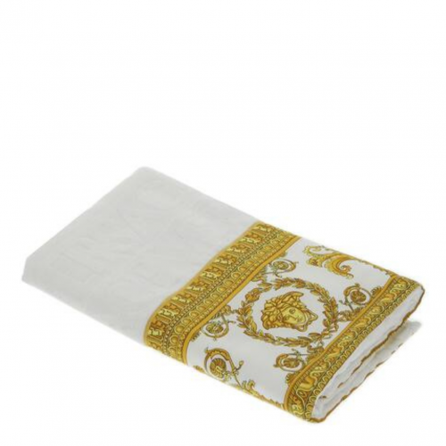 White I Love Baroque Face Towel