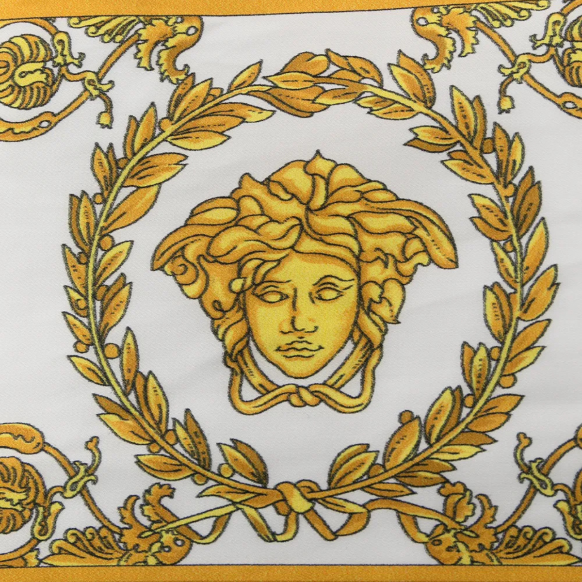 White I Love Baroque Face Towel