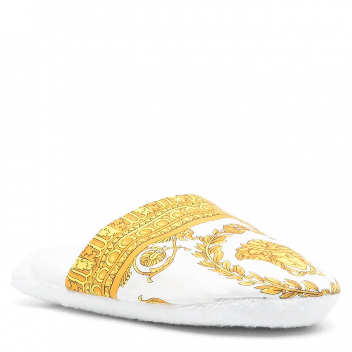 White I Love Baroque Slippers