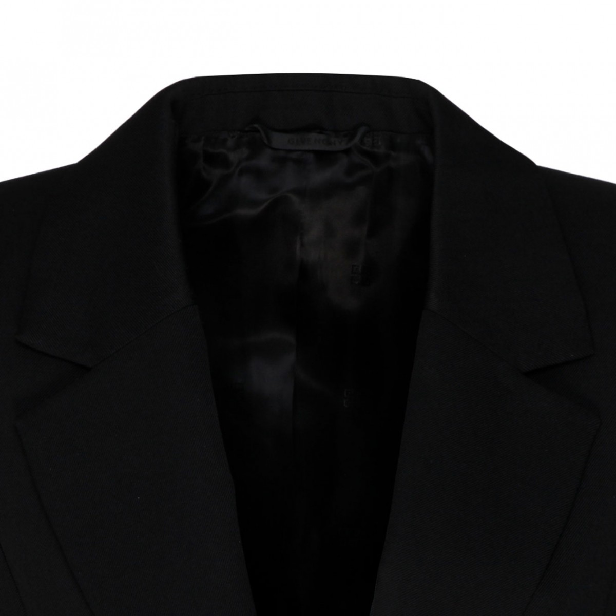 Black Wool Single Breasted Jacket