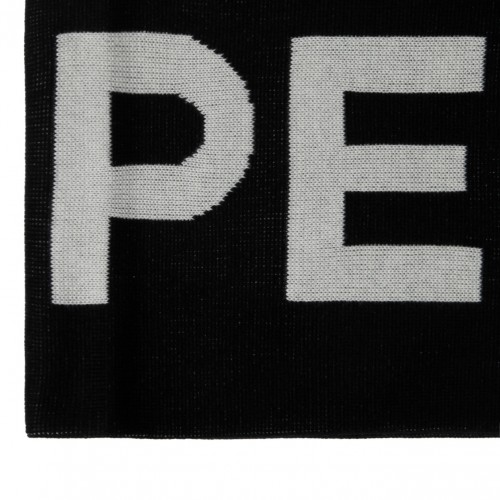 Black and White Oversized Branded Scarf 2