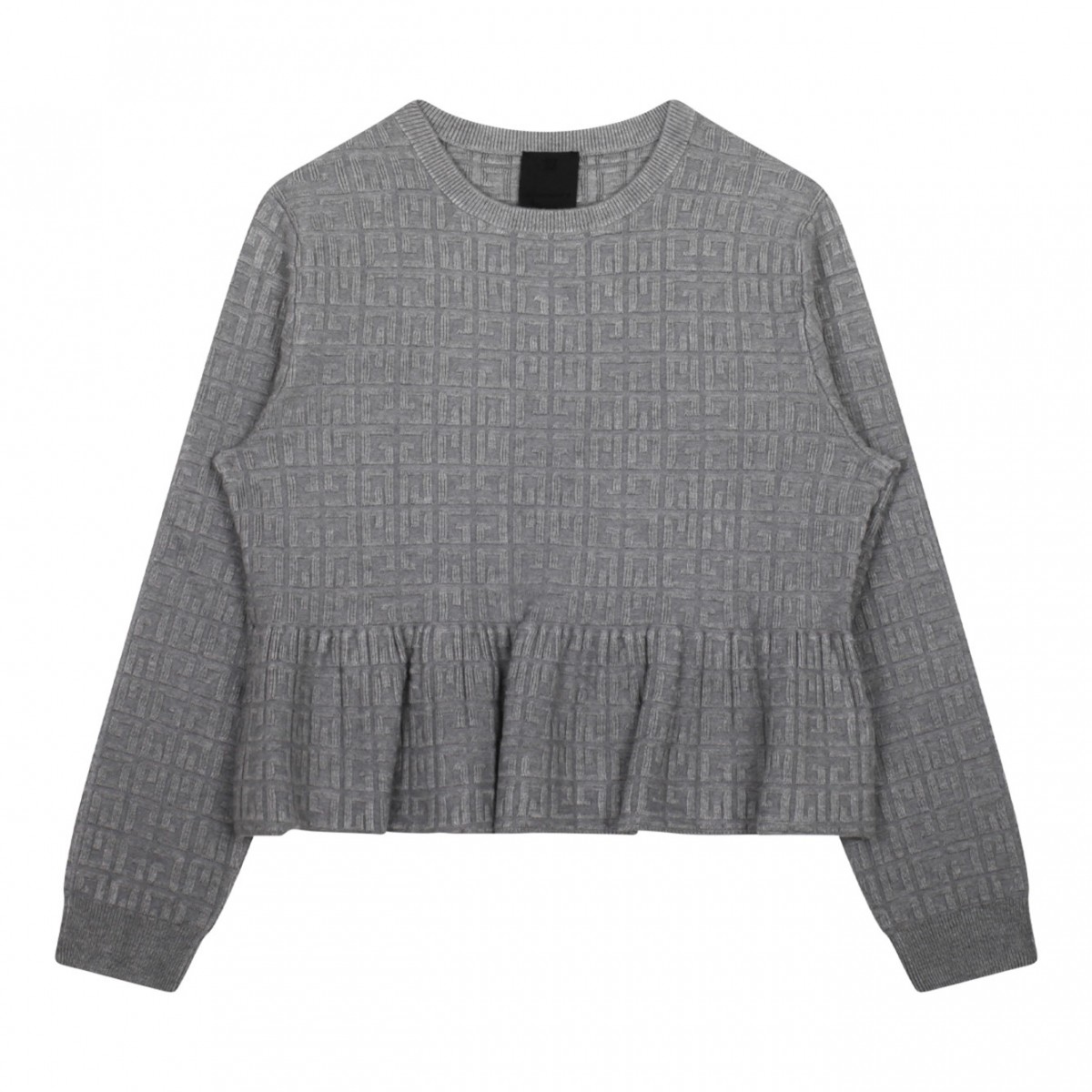 Grey Logo Jacquard T-Shirt