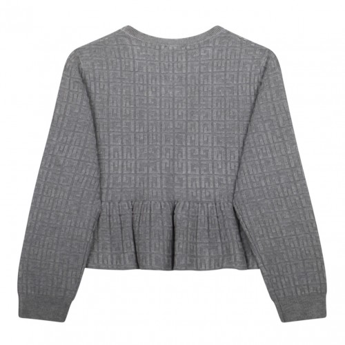 Grey Logo Jacquard T-Shirt