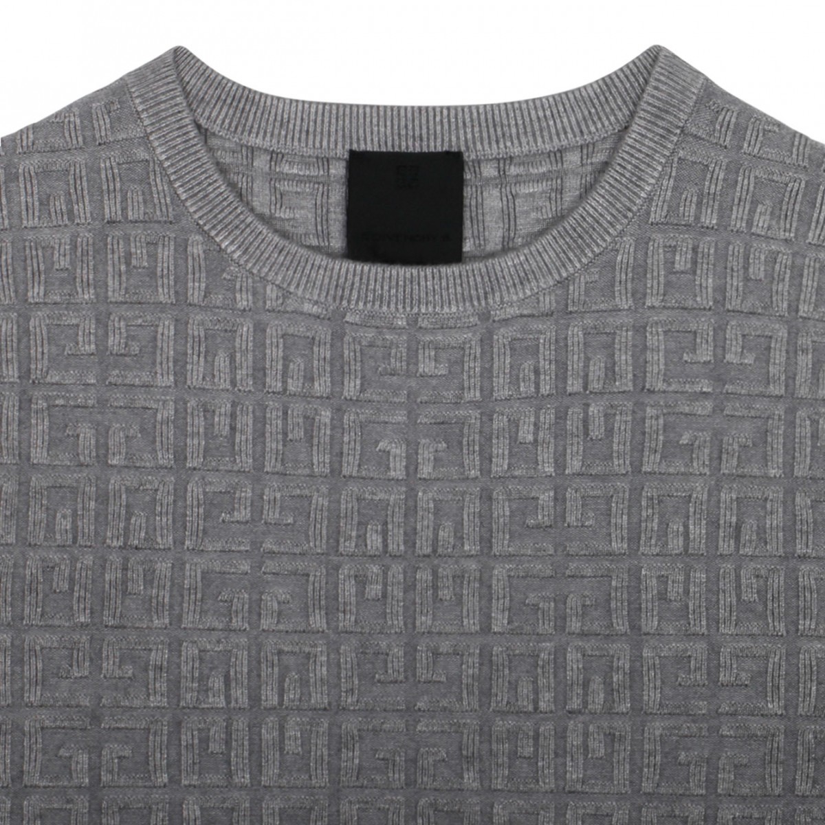 Grey Logo Jacquard T-Shirt
