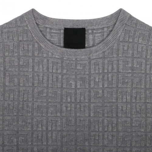 Grey Logo Jacquard T-Shirt