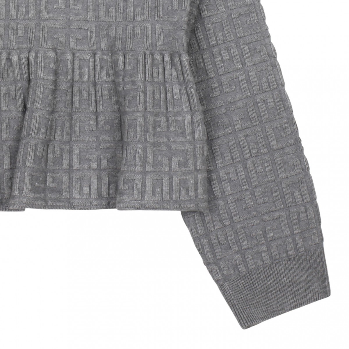 Grey Logo Jacquard T-Shirt