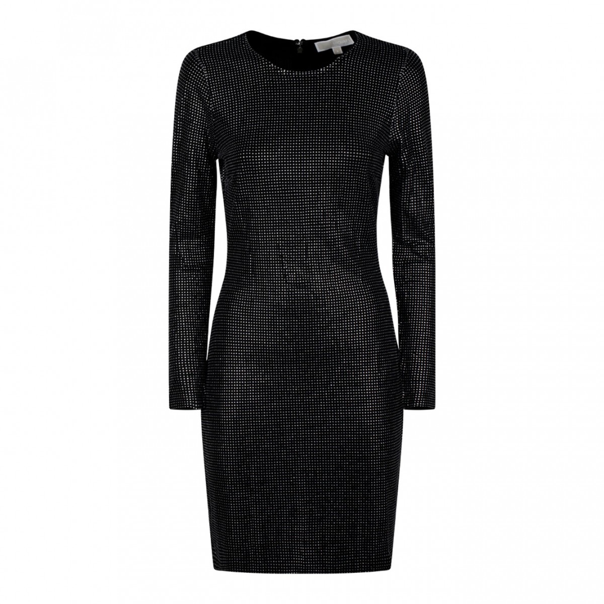 Black Crystal Embellished Minidress