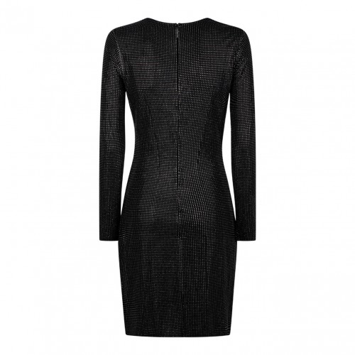 Black Crystal Embellished Minidress 2