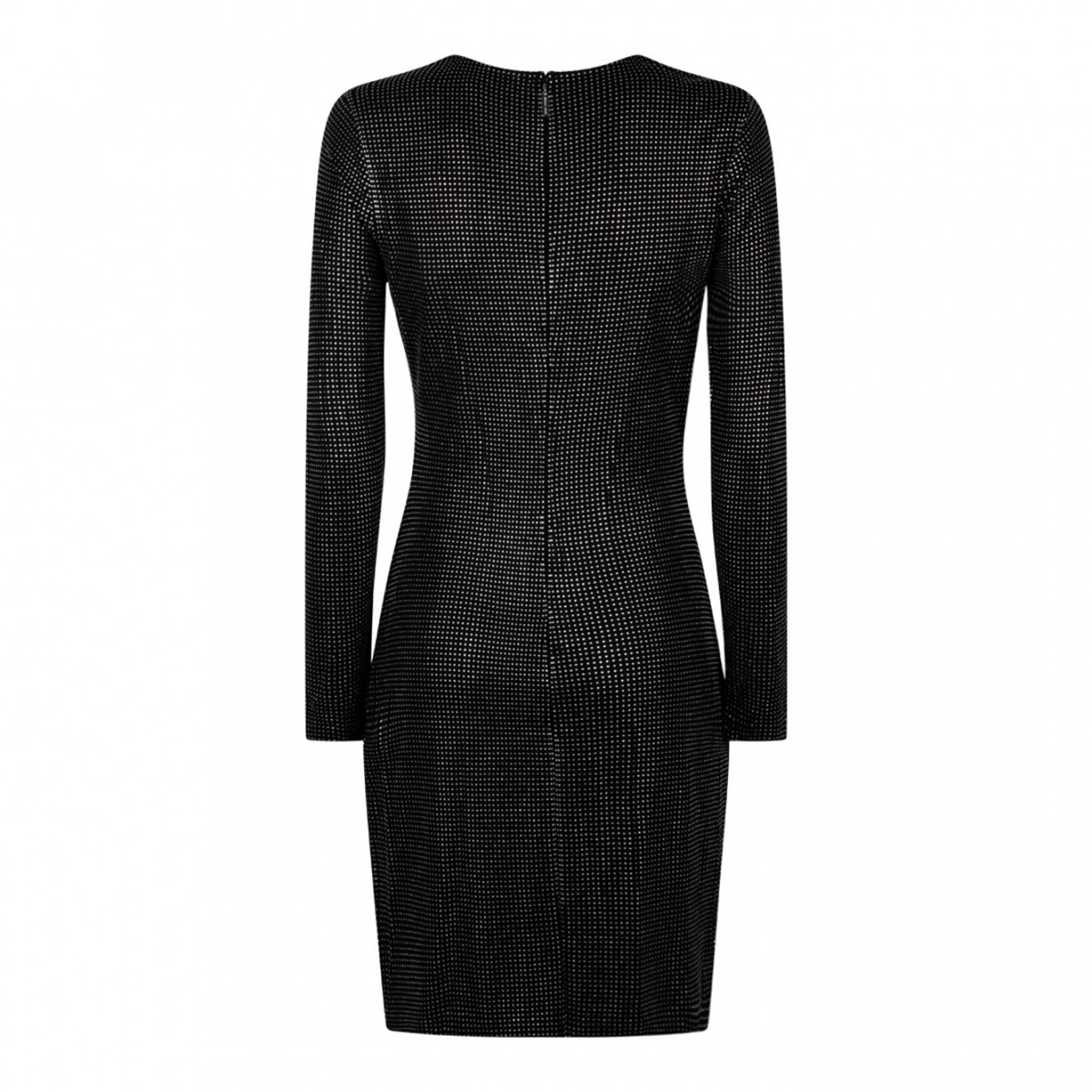 Black Crystal Embellished Minidress