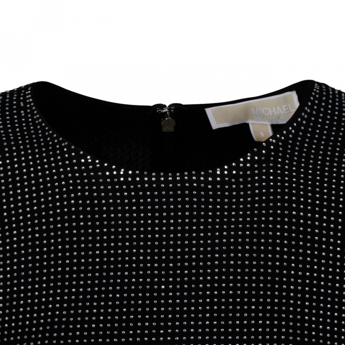 Black Crystal Embellished Minidress