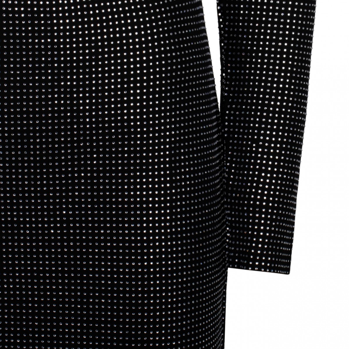 Black Crystal Embellished Minidress