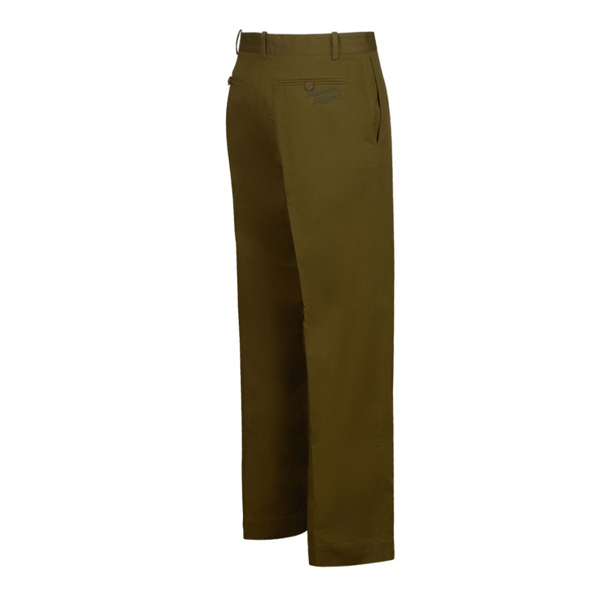 Beige Mid Rise Trousers