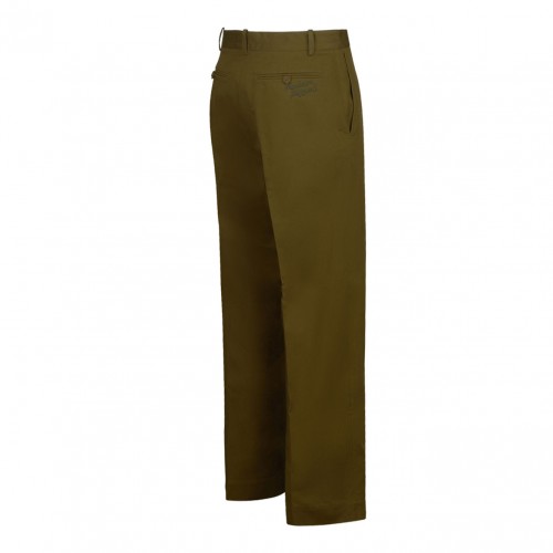 Beige Mid Rise Trousers