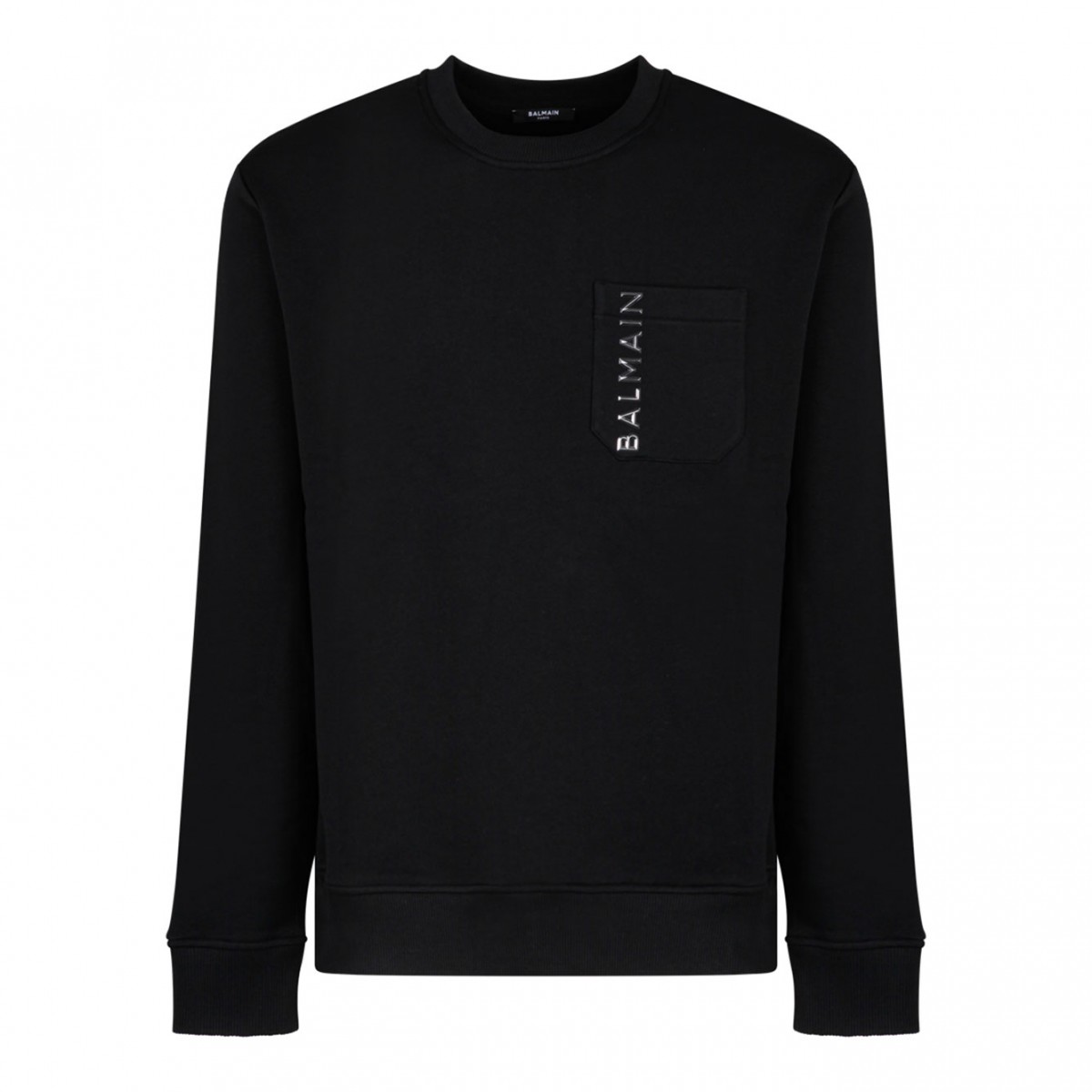 Black Embossed Logo Sweatshirt