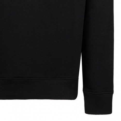 Black Embossed Logo Sweatshirt