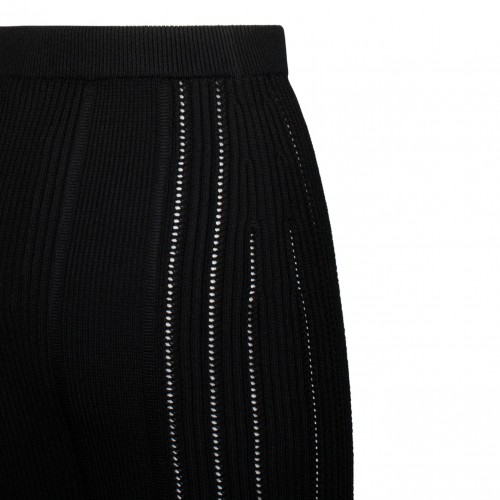 Black Knit Midi Skirt