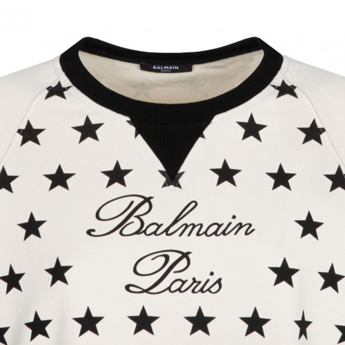Beige and Black Stars Sweater