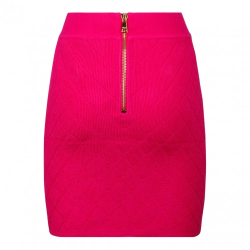 Fuchsia Fine Knit Skirt 2