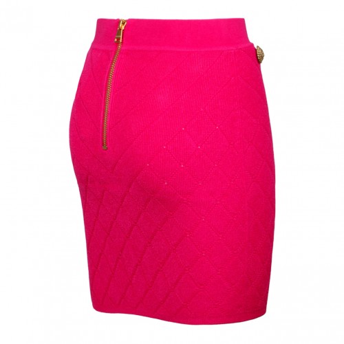Fuchsia Fine Knit Skirt