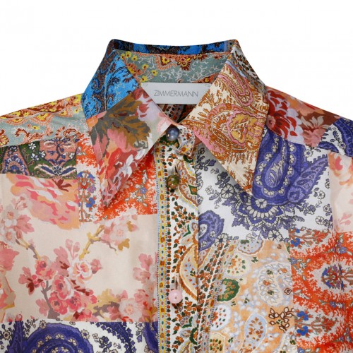 Multicolour Silk Shirt