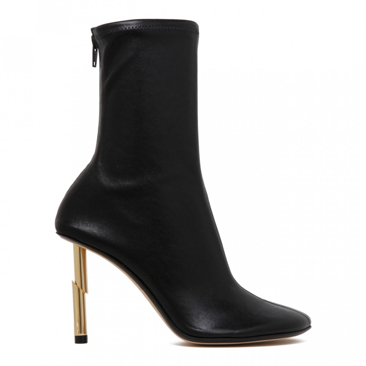 Black Leather Ankle Boots