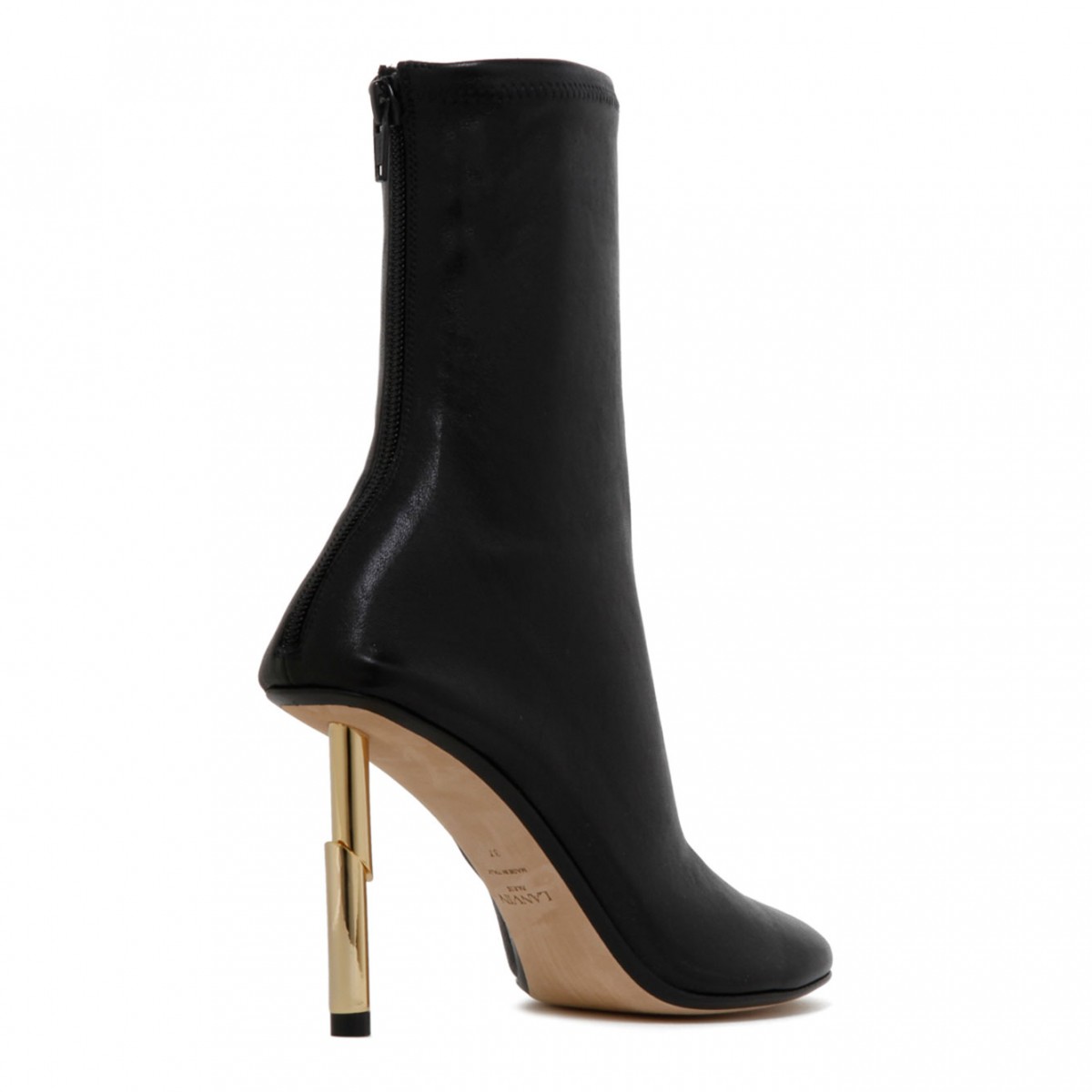 Black Leather Ankle Boots