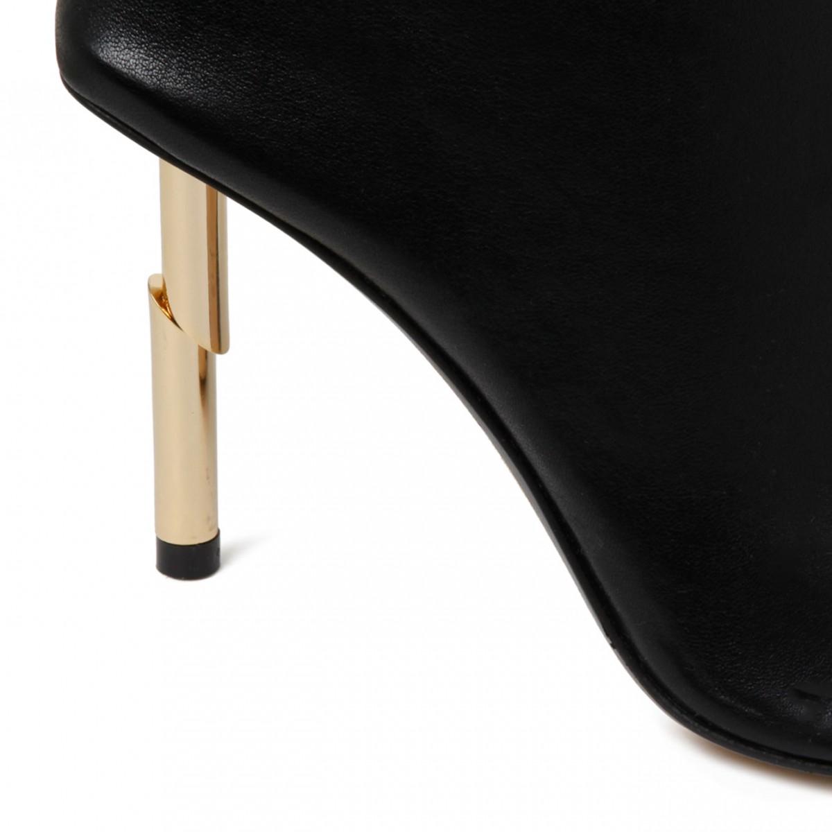 Black Leather Ankle Boots