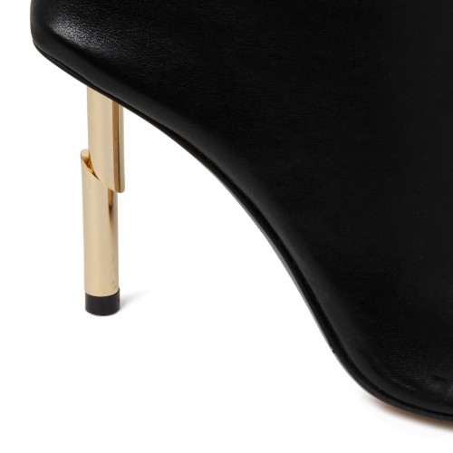 Black Leather Ankle Boots