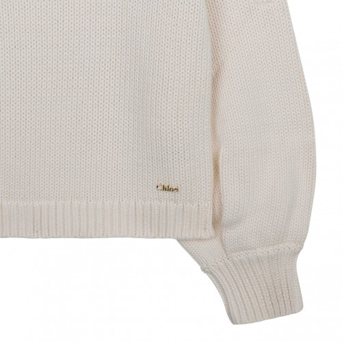 Ivory White Knitted Jumper