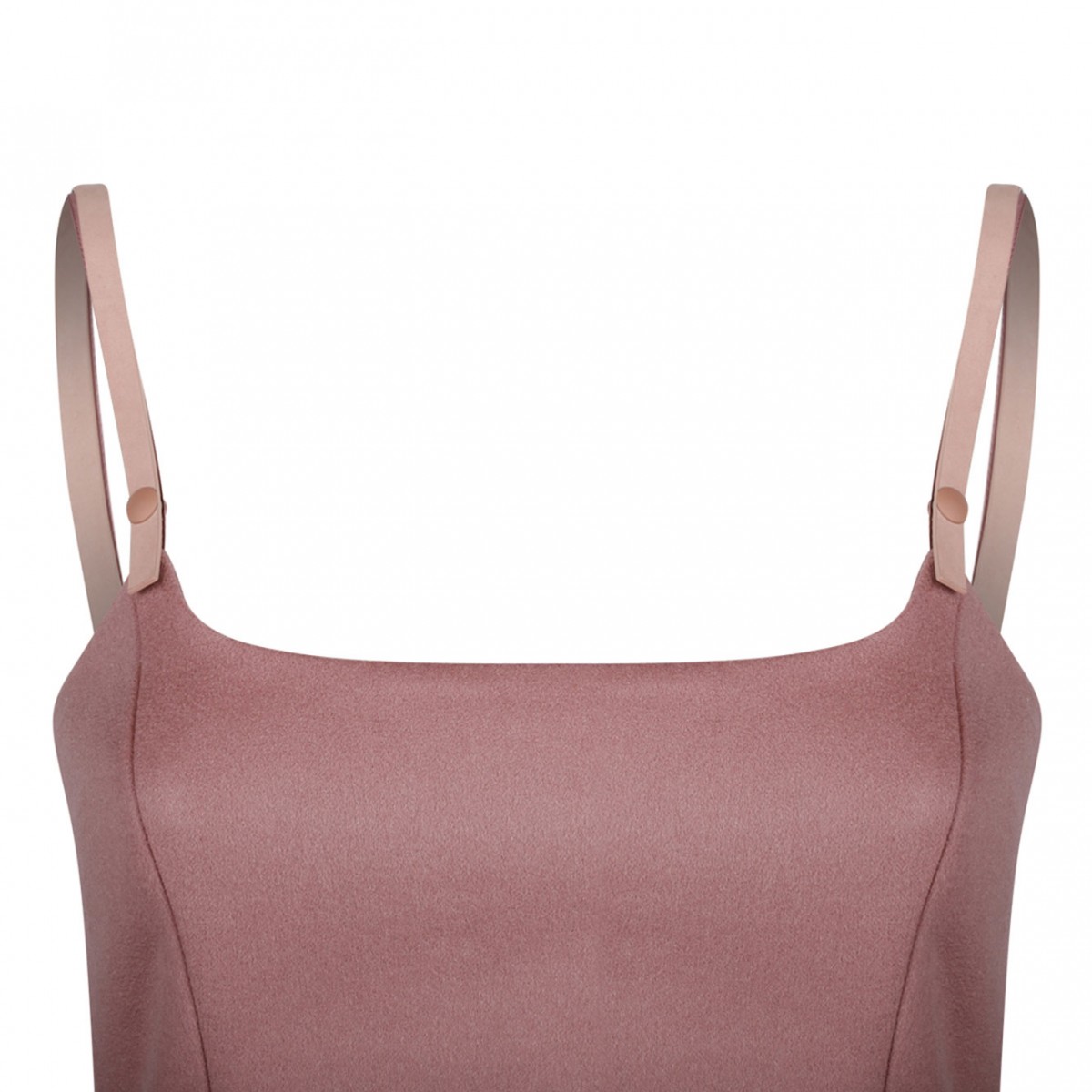 Pink Virgin Wool and Cashmere Crop Top