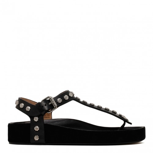 Isabel Marant Sandals Black Enore Thong Sandal