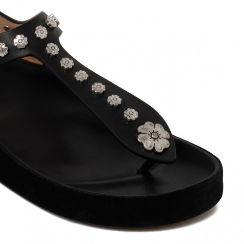 Isabel Marant Sandals Black Enore Thong Sandal
