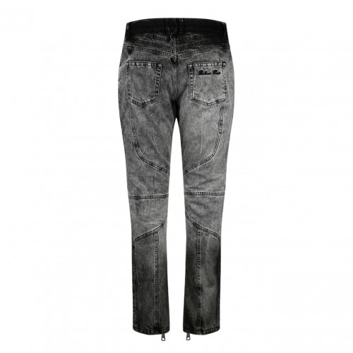 Dark Grey Biker Jeans