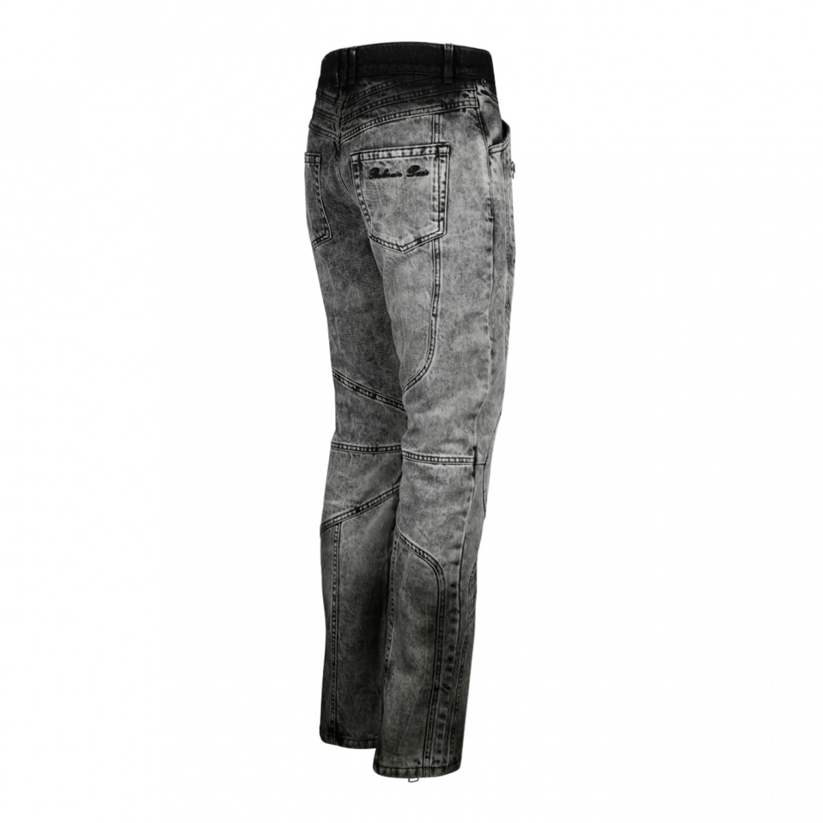 Dark Grey Biker Jeans