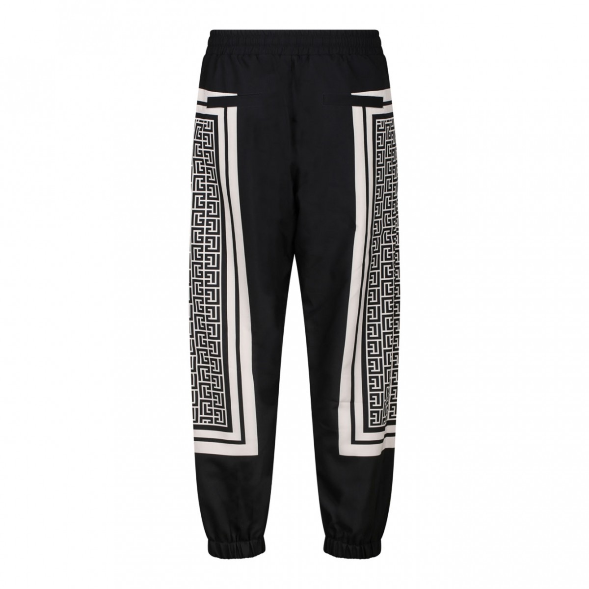 Black and Beige Track Pants