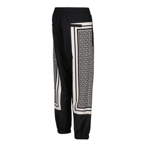 Black and Beige Track Pants