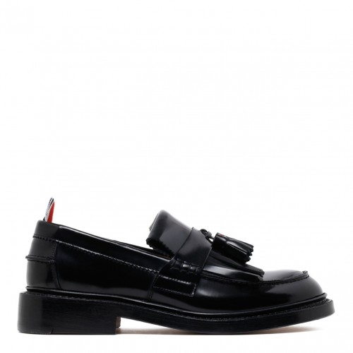 Black Tassel Knit Loafer