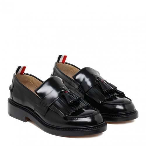 Black Tassel Knit Loafer 2
