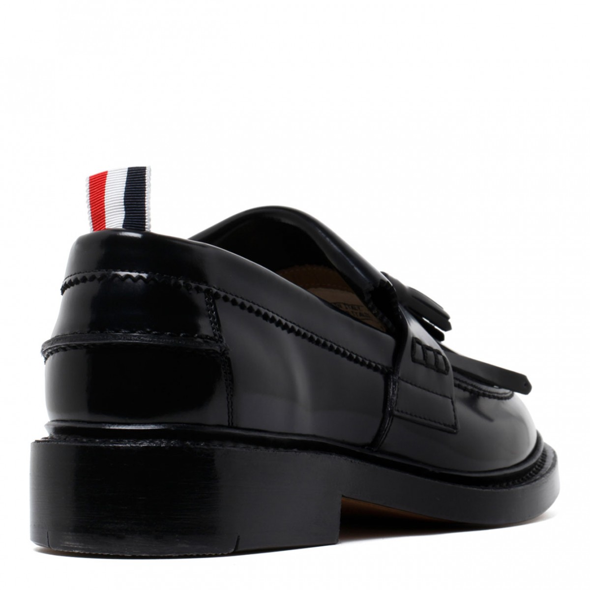 Black Tassel Knit Loafer